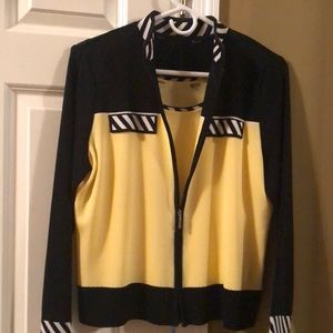 Ming wang jacket and short sleeve matching shell